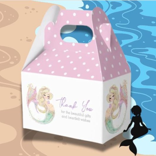 Ocean Mermaid Party Baby Dusche Vielen Dank Geschenkschachtel