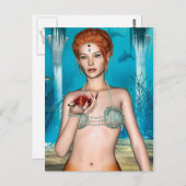 Ocean Mermaid Postkarte (Vorne/Hinten)