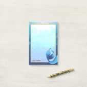 Ocean Mermaid Schwanz Custom Post-It Notes Post-it Klebezettel (Auf Schreibtisch)