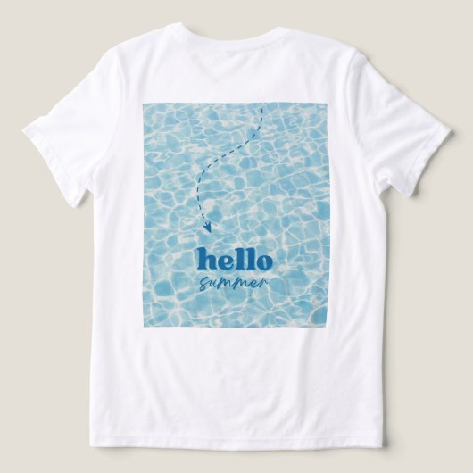 Ocean Mind – Geboren zum Schweben Tri-Blend Shirt (Design Rückseite)