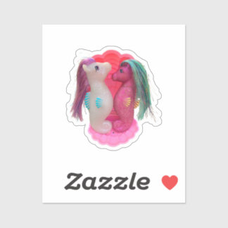 Ocean Mist and Sea Rose the Sea Glimmers Aufkleber