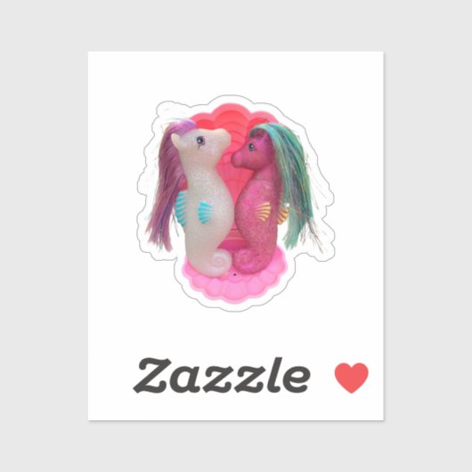 Ocean Mist and Sea Rose the Sea Glimmers Aufkleber (Blatt)