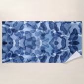 Ocean Mist Watercolor Strandtuch (Vorderseite)