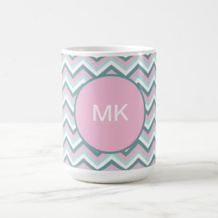 Ocean Mist Zickzack Muster Kaffeetasse