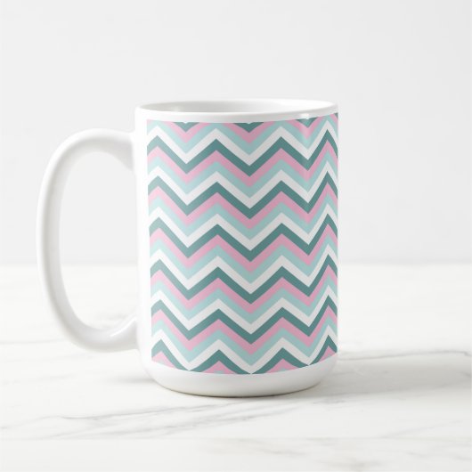 Ocean Mist Zickzack Muster Kaffeetasse (Links)