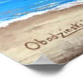 "Ocean Moon" Vollmond Beach Scene Poster drucken (Ecke)