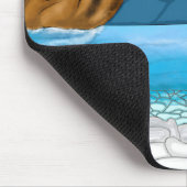 Ocean Mountains Canyon Vögel Wolken Kunst Mousepad (Ecke)