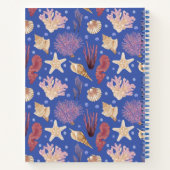 Ocean Muscheln Sea Urchins Beachcomber Mit Monogra Notizblock (Rückseite)