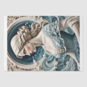 Ocean Muse – Liberty Style Sea Portrait Decoupage Seidenpapier (Vorderseite)