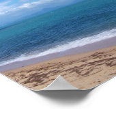 ocean, Natur, water, sky, travel, beach Poster (Ecke)