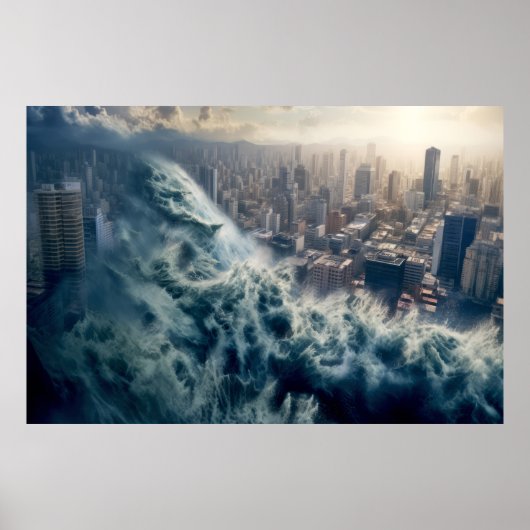 Ocean Nature Force Unleash Power Earth Desaster Poster (Vorne)