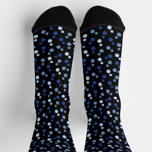 Ocean Nautical Theme Blue Black Socken (Oben)