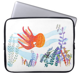 Ocean Octopus und Underwater Friends Laptop Sleeve