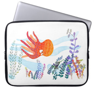 Ocean Octopus und Underwater Friends Laptop Sleeve