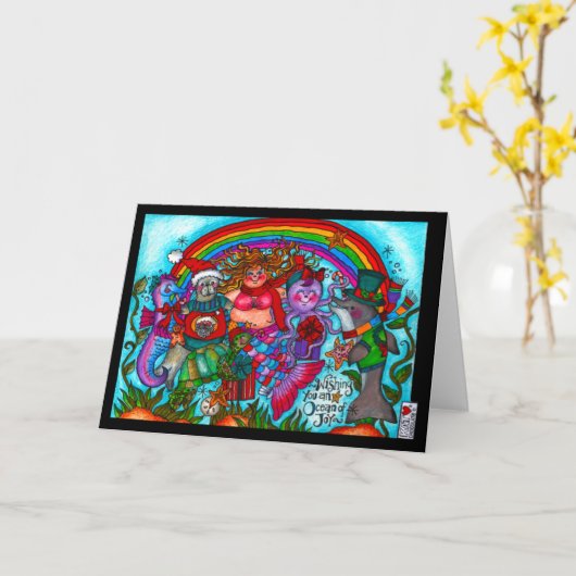 Ocean of Joy Card Karte (Gelbe Blume)