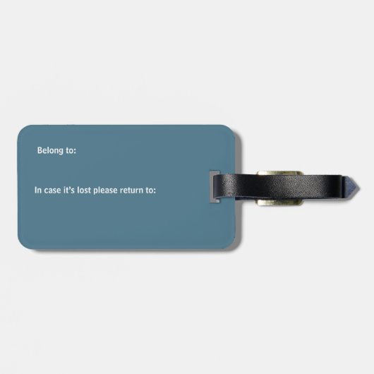 Ocean of Music patterned Gepäckanhänger (Rückseite horizontal)