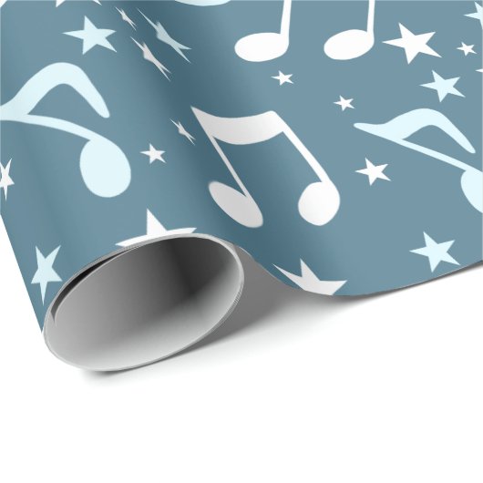 Ocean of Music patterned Geschenkpapier (Rolleneckpunkt)