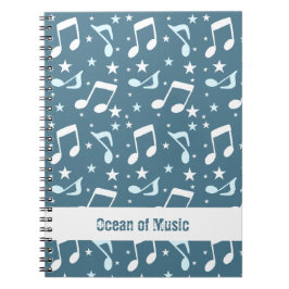 Ocean of Music patterned Notizblock