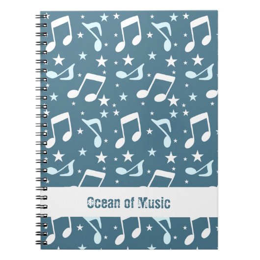 Ocean of Music patterned Notizblock (Vorderseite)