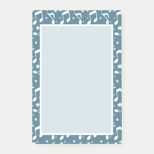 Ocean of Music patterned Post-it Klebezettel (Vorderseite)