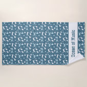 Ocean of Music patterned Strandtuch (Vorderseite)