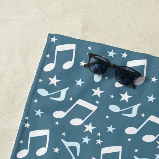 Ocean of Music patterned Strandtuch (Beispiel)