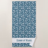 Ocean of Music patterned Strandtuch (Vorderseite)