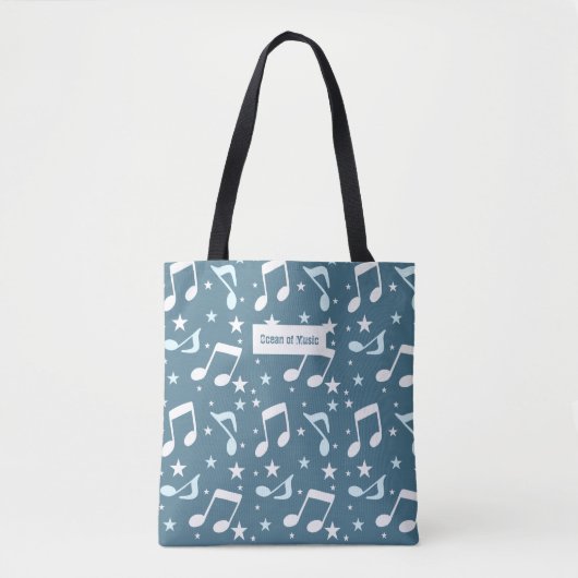 Ocean of Music patterned Tasche (Vorderseite)