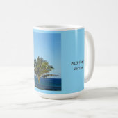 Ocean Palm Reflections | Family Name & Trip Year Kaffeetasse (VorderseiteRechts)