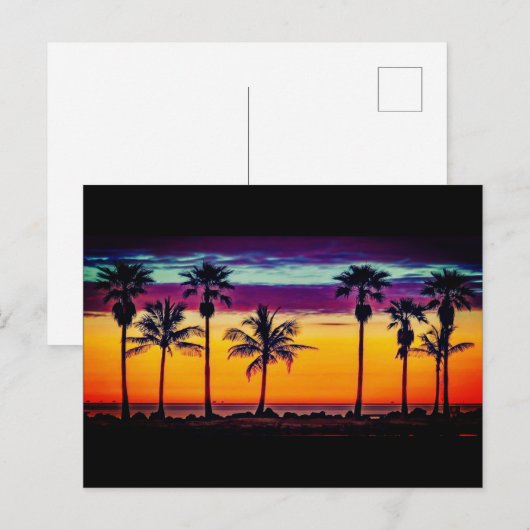 Ocean Paradise Wall Postkarte (Vorne/Hinten)