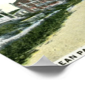 Ocean Park Ave, Bradley Beach, NJ Vintag Poster (Ecke)