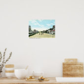 Ocean Park Ave, Bradley Beach, NJ Vintag Poster (Küche)