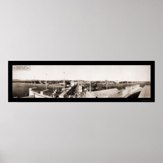 Ocean Park Foto Santa Monica 1914 Poster (Vorne)