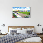 Ocean Park View of Boats Ankunft am Hafen Leinwanddruck (Insitu (Schlafzimmer))