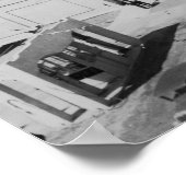 Ocean Park, WA - View of Beach, Old Cars Poster (Ecke)