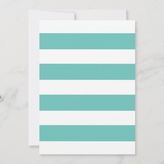 Ocean Party | Einladung der Babydusche (Rückseite)