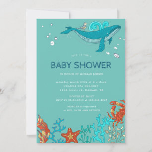 Ocean Party Einladung der Babydusche