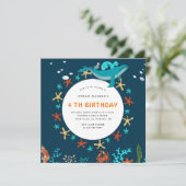 Ocean Party | Einladung zum Geburtstag (Stehend Vorderseite)