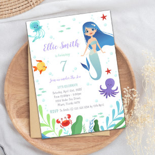 Ocean Party for Girls Einladung