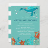 Ocean Party Virtual Baby Dusche Einladung (Vorne/Hinten)