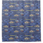 Ocean Pattern Duschvorhang (Vorderseite)