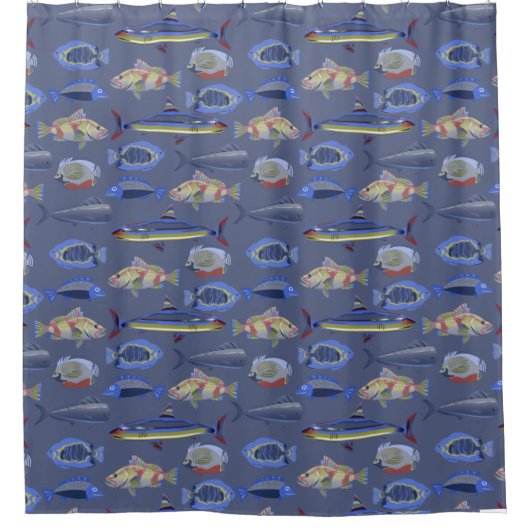 Ocean Pattern Duschvorhang (Vorderseite)