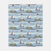 Ocean Pattern Fleece Decke (Vorderseite)