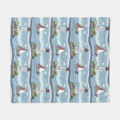 Ocean Pattern Fleece Decke (Vorderseite (Horizontal))