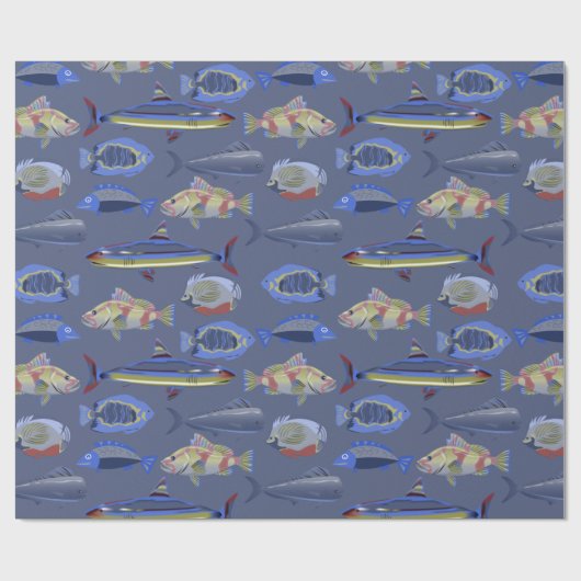 Ocean Pattern Geschenkpapier (Flach)