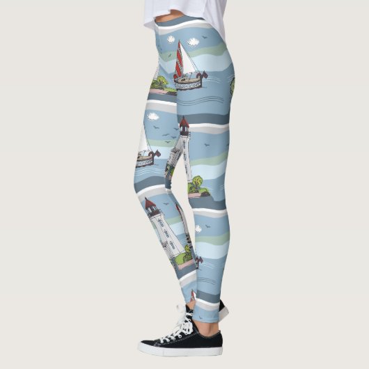 Ocean Pattern Leggings (Links)