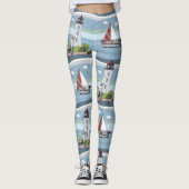 Ocean Pattern Leggings (Vorderseite)