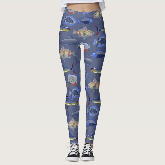Ocean Pattern Leggings (Vorderseite)