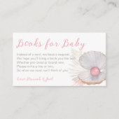 Ocean Pearl Girl Baby Showbücher für Babykarten Begleitkarte (Vorderseite)