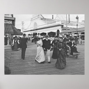 Ocean Pier in Atlantic City 1902 Poster